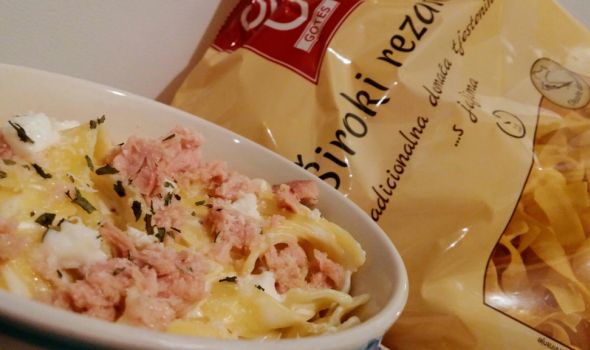 RECEPT: Gotes široki rezanci s tunjevinom i mozzarellom